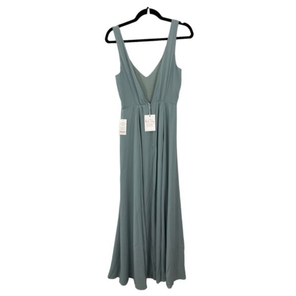 NWT Show Me Your MuMu Jenn V-Neck Sleeveless Bridesmaid Maxi Dress Size Small - Picture 3 of 12